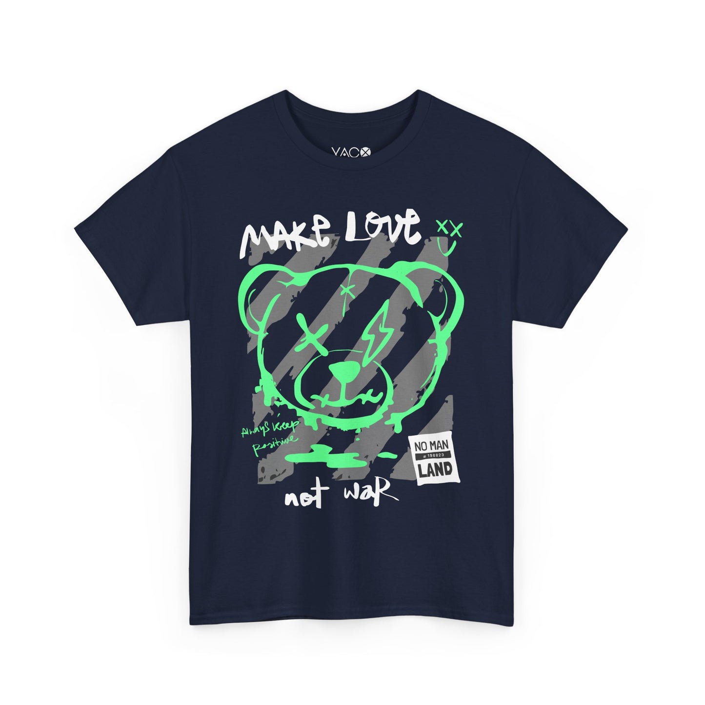 Fluorescent Bear Streetwear T-Shirt | Positive Vibes Design