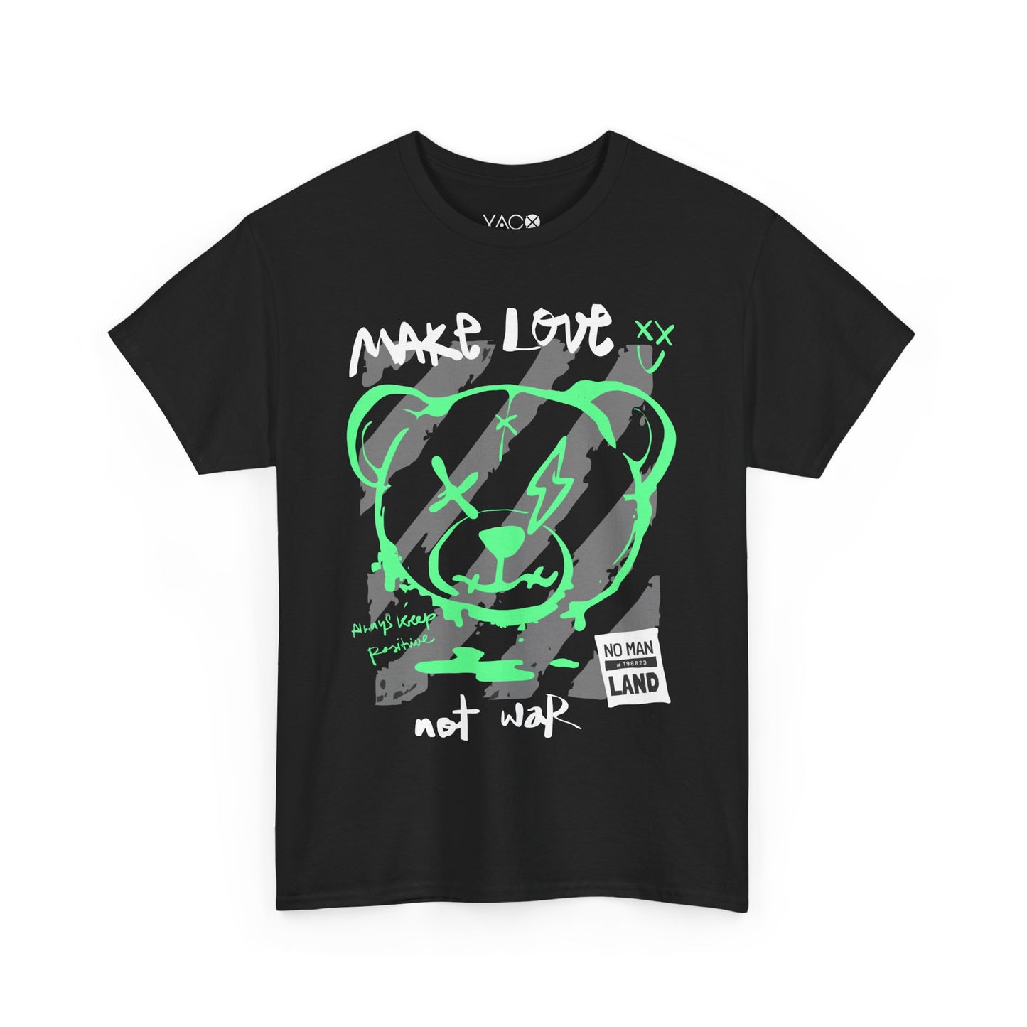 Fluorescent Bear Streetwear T-Shirt | Positive Vibes Design