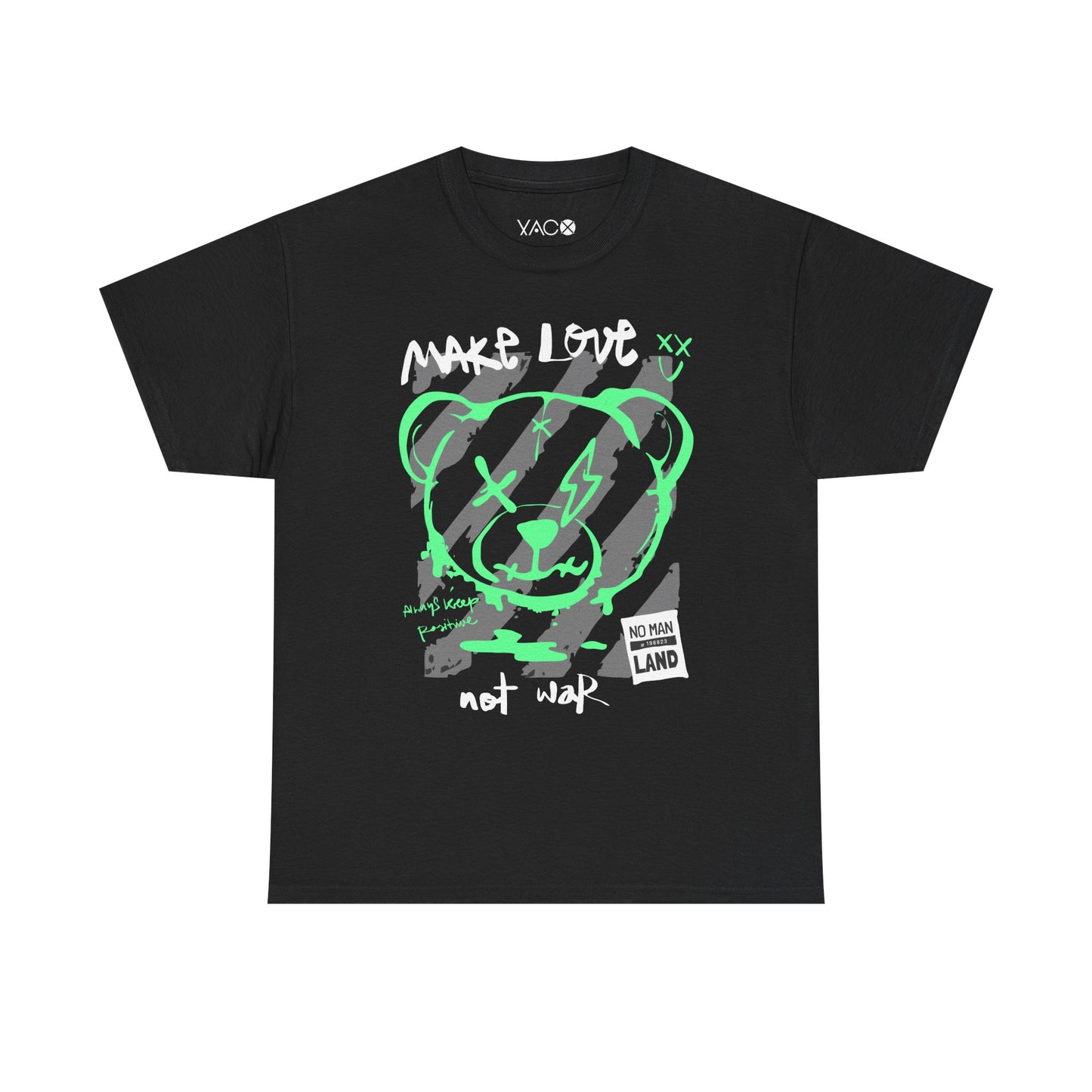 Fluorescent Bear Streetwear T-Shirt | Positive Vibes Design