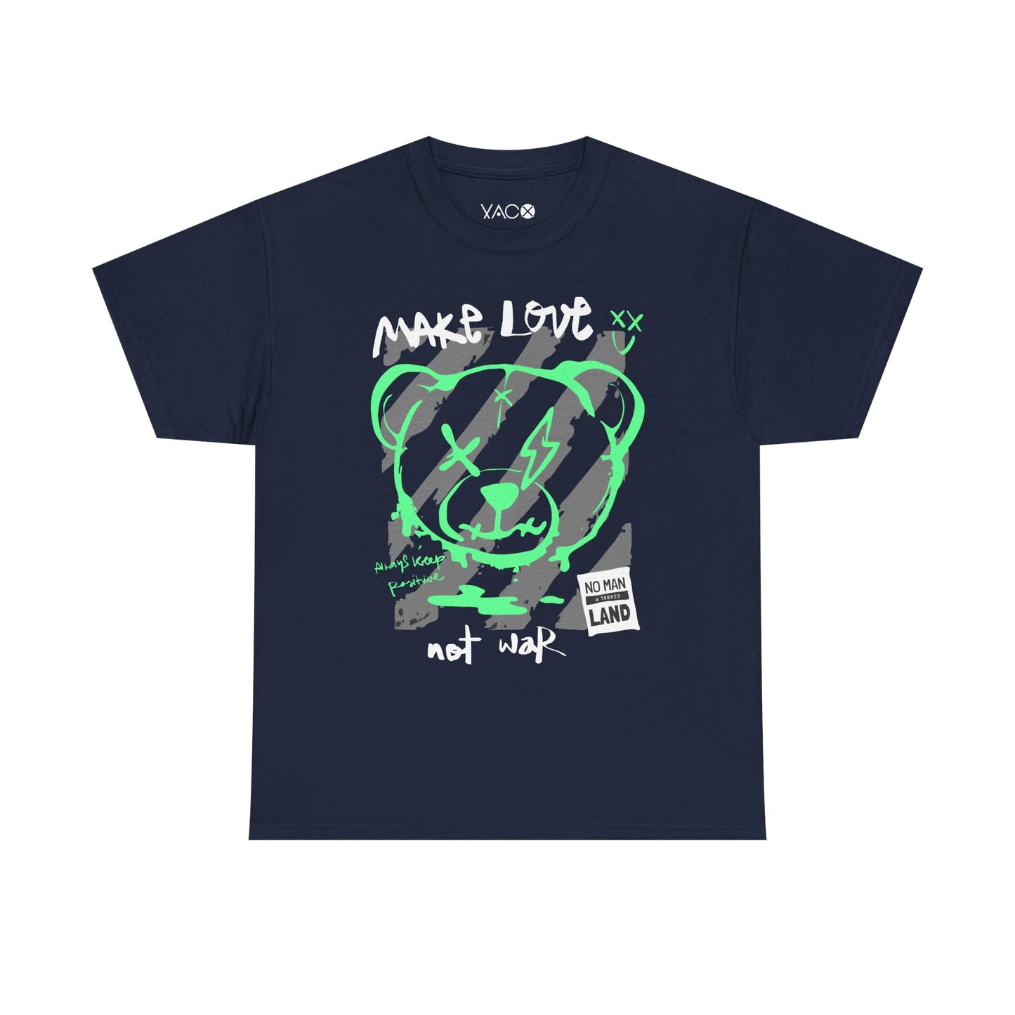 Fluorescent Bear Streetwear T-Shirt | Positive Vibes Design