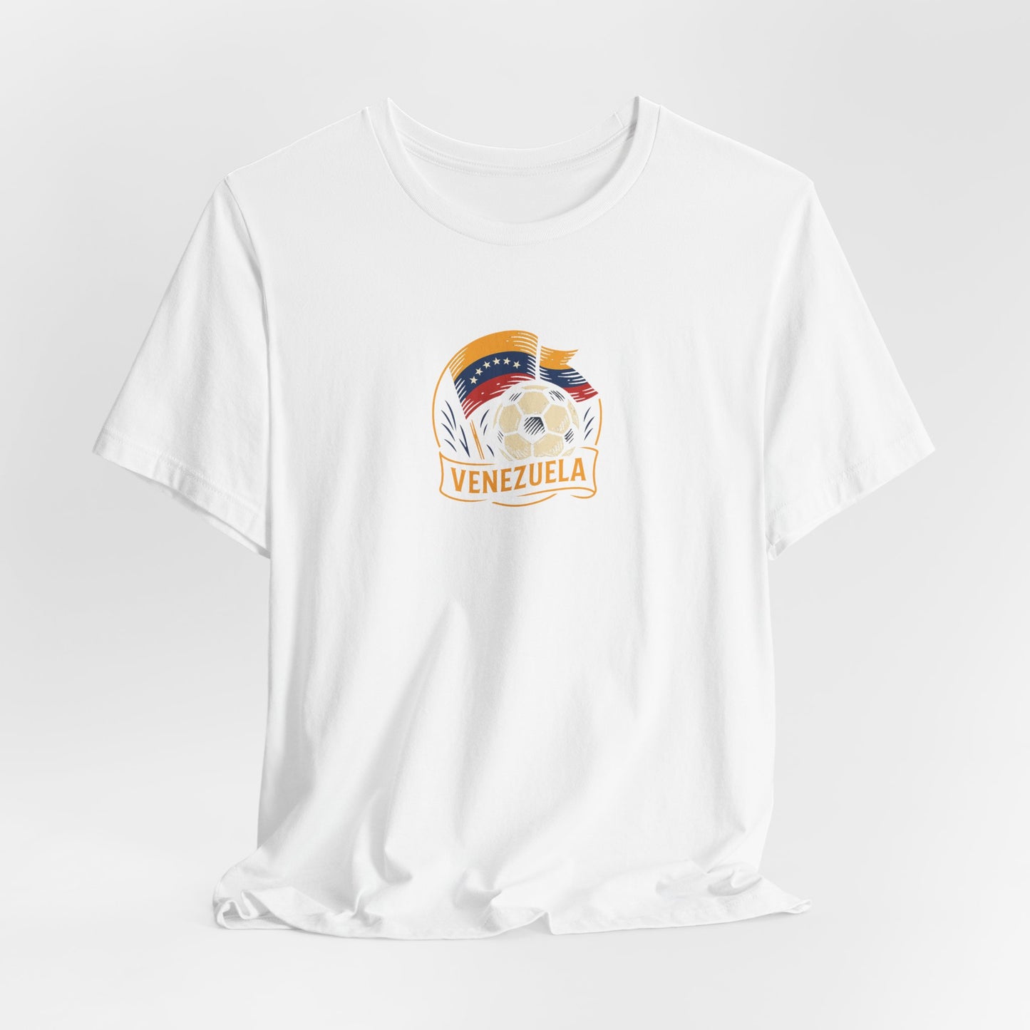 Venezuela Soccer Fan Tee – Unisex Short Sleeve Jersey with 'Goleador del Pueblo' Design