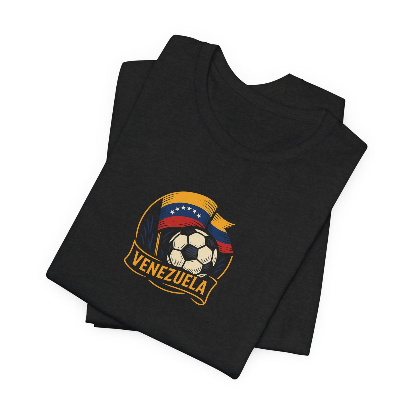 Venezuela Soccer Fan Tee – Unisex Short Sleeve Jersey with 'Goleador del Pueblo' Design