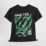Fluorescent Bear Streetwear T-Shirt | Positive Vibes Design