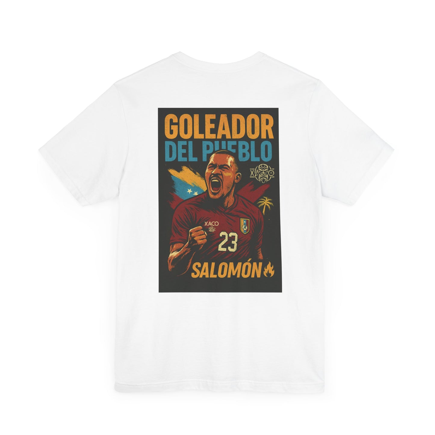 Venezuela Soccer Fan Tee – Unisex Short Sleeve Jersey with 'Goleador del Pueblo' Design