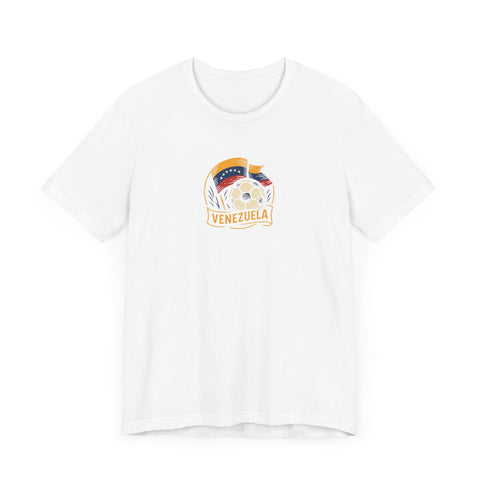 Venezuela Soccer Fan Tee – Unisex Short Sleeve Jersey with 'Goleador del Pueblo' Design