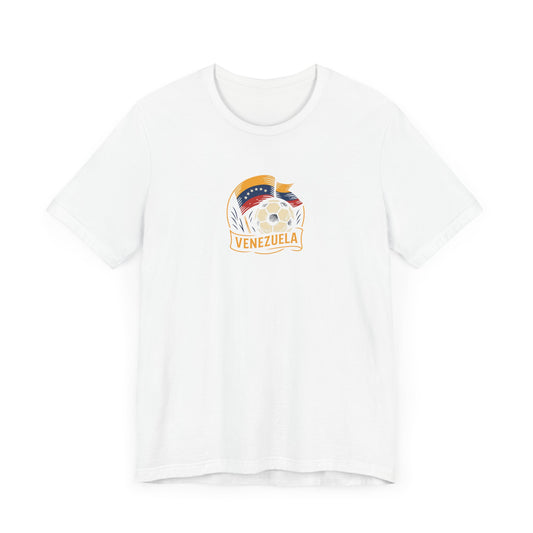 Venezuela Soccer Fan Tee – Unisex Short Sleeve Jersey with 'Goleador del Pueblo' Design