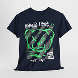 Fluorescent Bear Streetwear T-Shirt | Positive Vibes Design