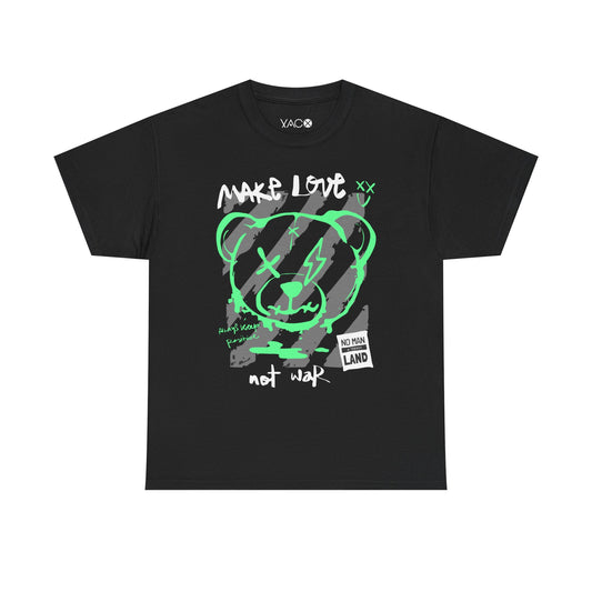 Fluorescent Bear Streetwear T-Shirt | Positive Vibes Design