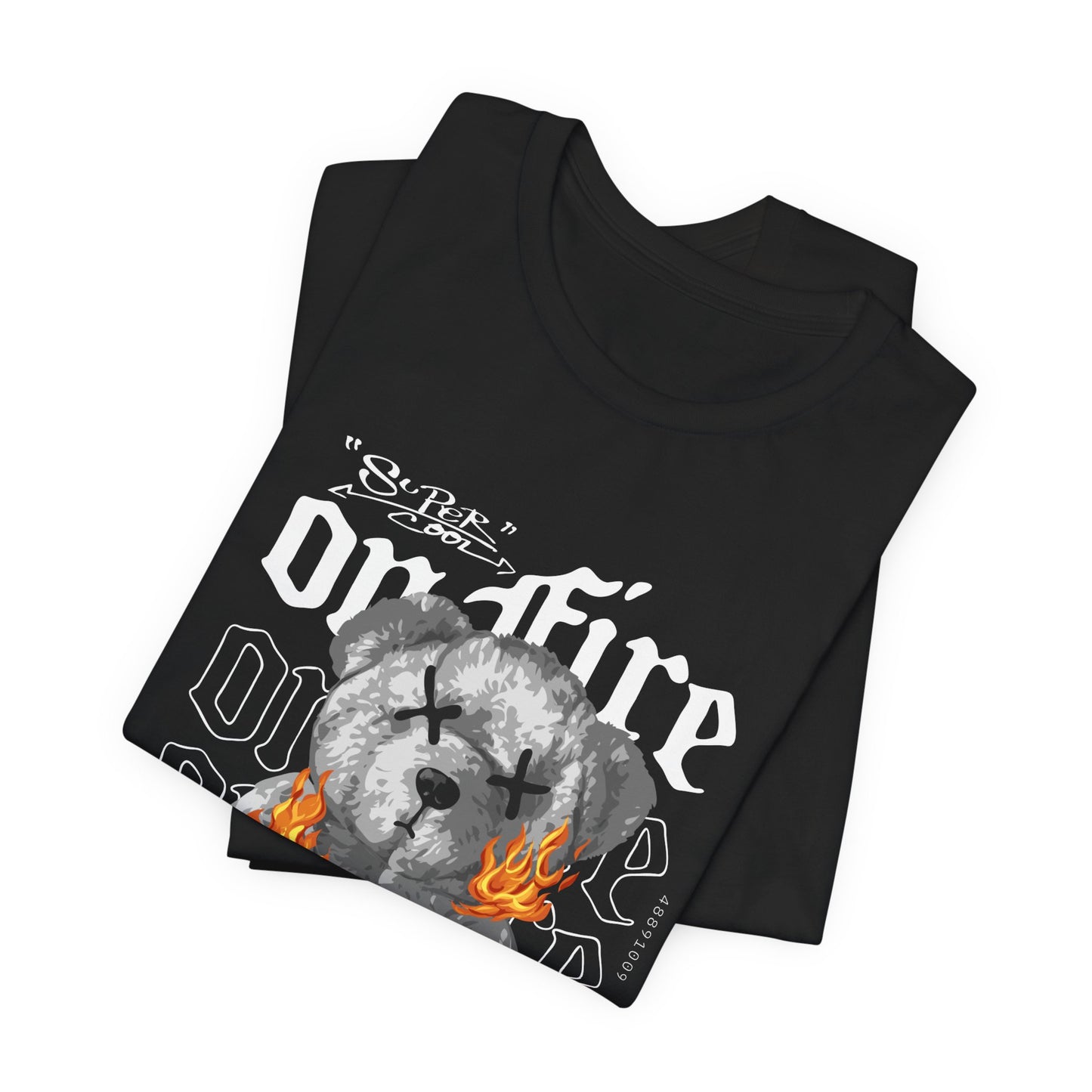 On Fire Streetwear T-Shirt – “I Don’t Give Up Ever”
