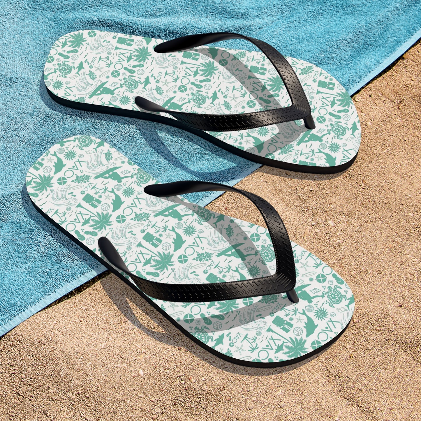 White Flip-Flops