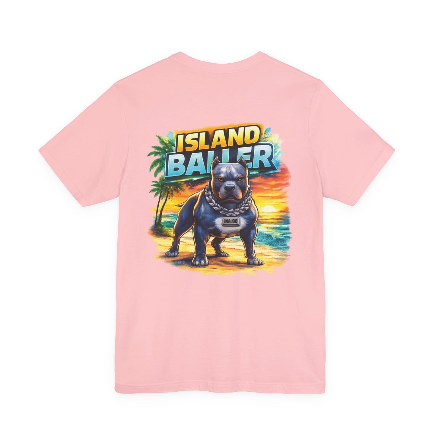 Island Baller Pitbull – Aggressive Beach Tee (Limited Edition)